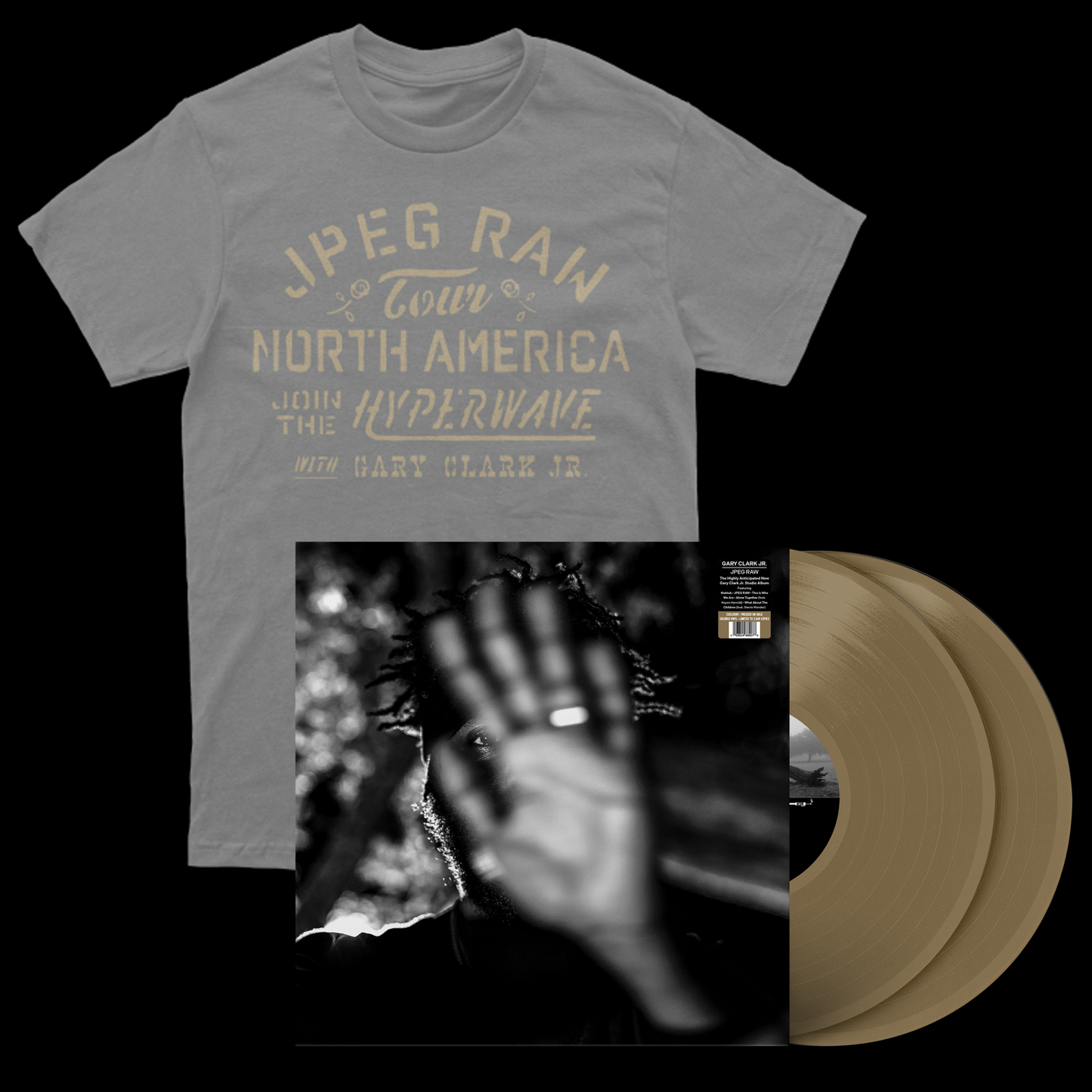 JPEG RAW Tee + Exclusive Gold Vinyl LP Bundle